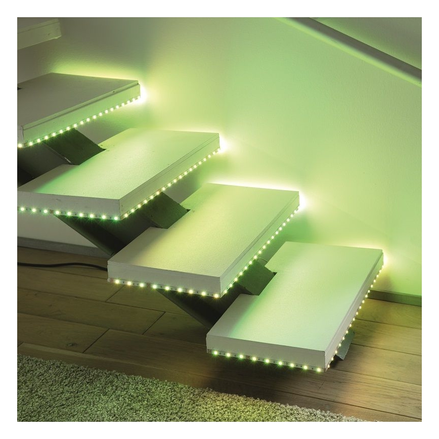 Leuchten Direkt 1210-70-BH - LED RGB Dimmbare Leiste TEANIA 3m 16,2W/12/230V + Fernbedienung