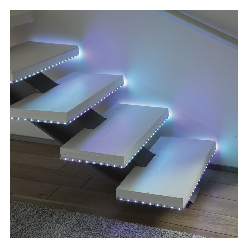 Leuchten Direkt 1210-70-BH- Ruban à intensité variable LED RGB TEANIA 3m 16,2W/12/230V + Télécommande