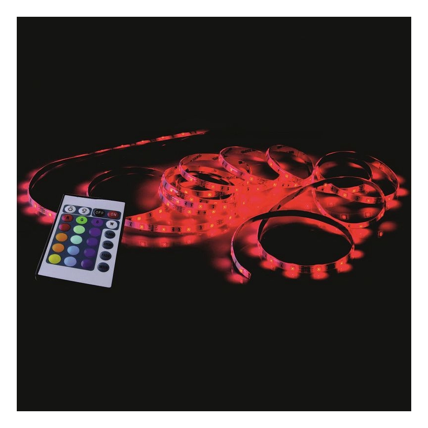 Leuchten Direkt 1210-70-BH- Ruban à intensité variable LED RGB TEANIA 3m 16,2W/12/230V + Télécommande