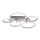 Leuchten Direkt 12112-55 - Plafonnier LED en saillie JOHANNA 2xLED/11,5W/230V+2xLED/9W+LED/7W