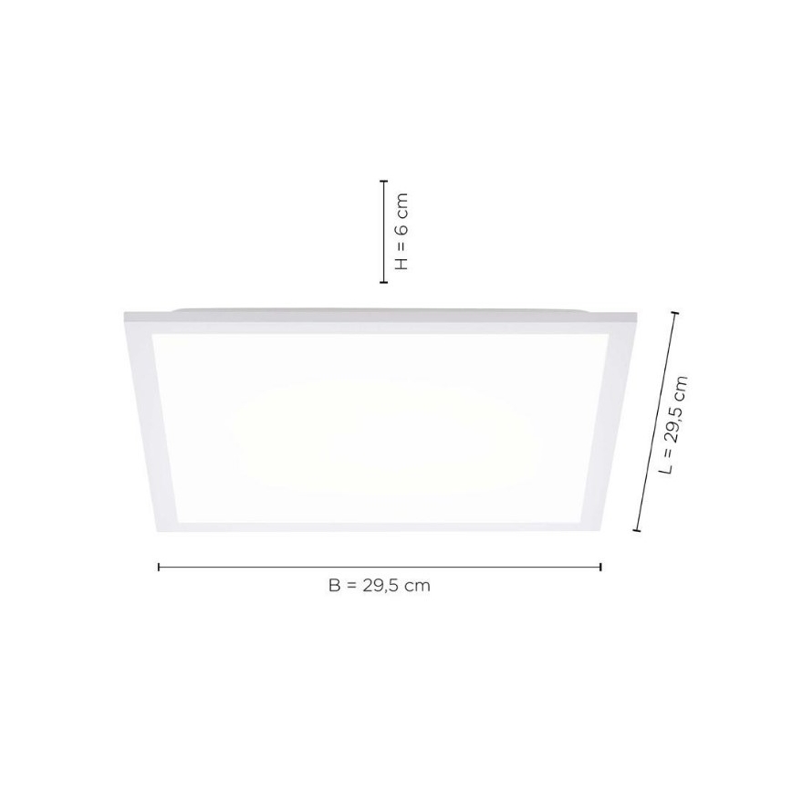 Leuchten Direkt 12200-16 - LED-Deckenleuchte FLAT LED/17W/230V
