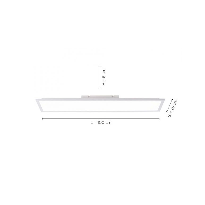 Leuchten Direkt 12204-16 - LED-Deckenleuchte FLAT LED/24W/230V