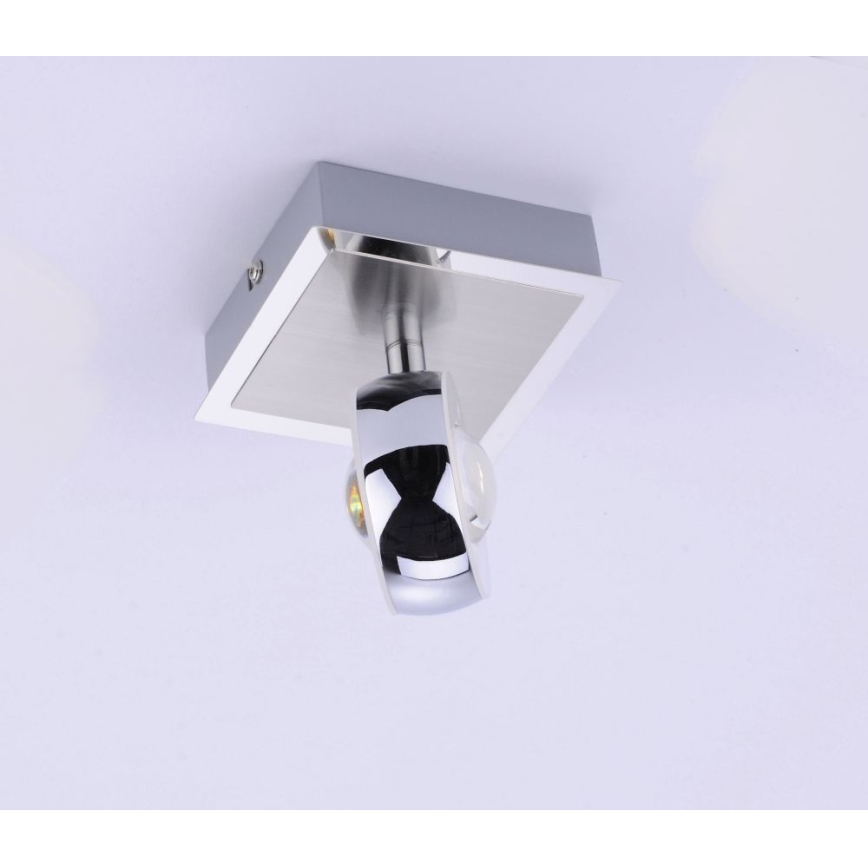 Leuchten Direkt 12471-55 -LED RGBW Faretto da parete dimmerabile OPTI LED/6W/230V 2700-5000K + telecomando