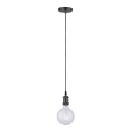 Leuchten Direkt 13570-18 - Lampadario su filo DIY 1xE27/60W/230V nero