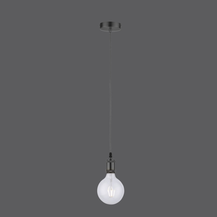 Leuchten Direkt 13570-18 - Lampadario su filo DIY 1xE27/60W/230V nero