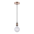 Leuchten Direkt 13570-20 - Lampadario su filo  DIY 1xE27/60W/230V rame