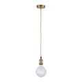 Leuchten Direkt 13570-60 - Lampadario su filo  DIY 1xE27/60W/230V ottone