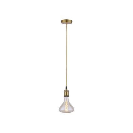 Leuchten Direkt 13570-60 - Lampadario su filo  DIY 1xE27/60W/230V ottone