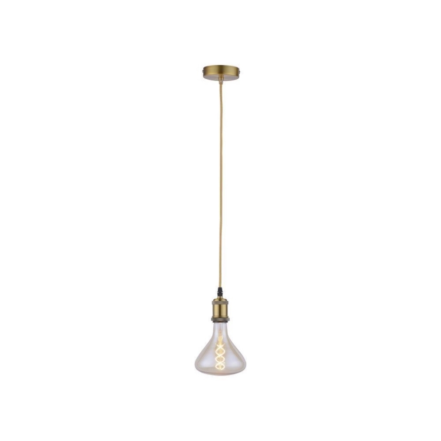 Leuchten Direkt 13570-60 - Lampadario su filo  DIY 1xE27/60W/230V ottone
