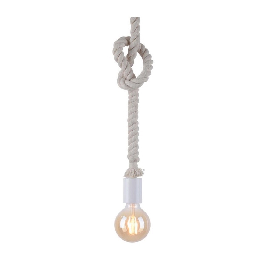 Leuchten Direkt 13572-16 - Suspension filaire DIY 1xE27/10W/230V blanche