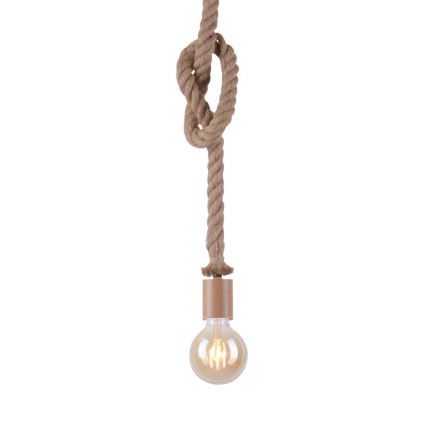 Leuchten Direkt 13572-79 - Lampadario su filo  DIY 1xE27/10W/230V marrone