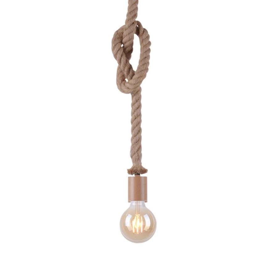 Leuchten Direkt 13572-79 - Lampadario su filo  DIY 1xE27/10W/230V marrone