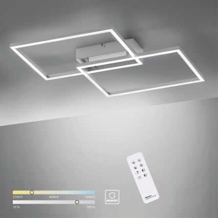 Leuchten Direkt 14018-55 - Lampadario a plafone LED dimmerabile IVEN 2xLED/15W/230V + telecomando