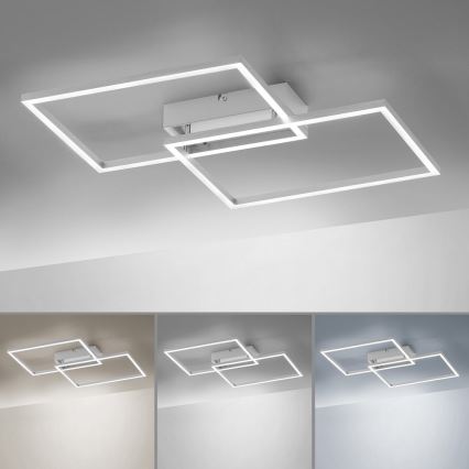 Leuchten Direkt 14018-55 - Lampadario a plafone LED dimmerabile IVEN 2xLED/15W/230V + telecomando