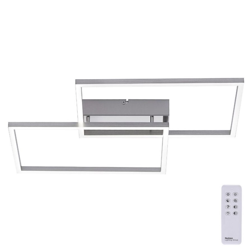 Leuchten Direkt 14018-55 - Lampadario a plafone LED dimmerabile IVEN 2xLED/15W/230V + telecomando