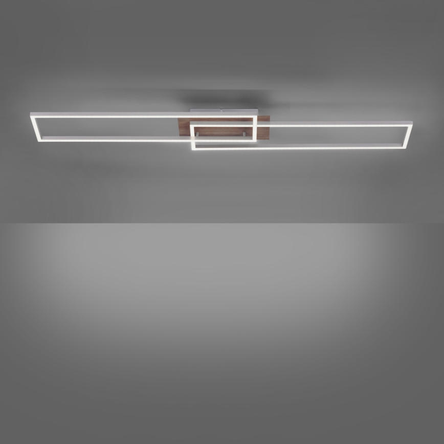 Leuchten Direkt 14019-78 - Plafonnier dimmable LED IVEN 2xLED/20W/230V + télécommande