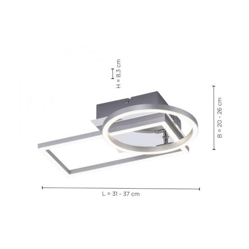 Leuchten Direkt 14031-55 - Plafoniera LED IVEN LED/18W/230V