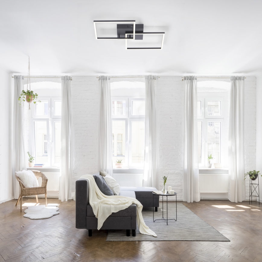 Leuchten Direkt 14141-18 - Plafoniera LED dimmerabile IVEN 2xLED/13,5W/230V + telecomando