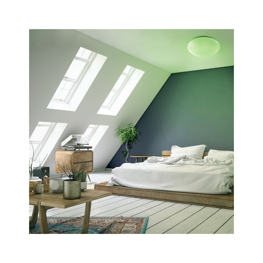 Leuchten Direkt 14241-16 - Plafonnier à intensité variable LED RGB SKYLER LED/5,6W/230V + Télécommande