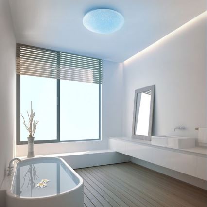 Leuchten Direkt 14241-16 - Plafonnier à intensité variable LED RGB SKYLER LED/5,6W/230V + Télécommande