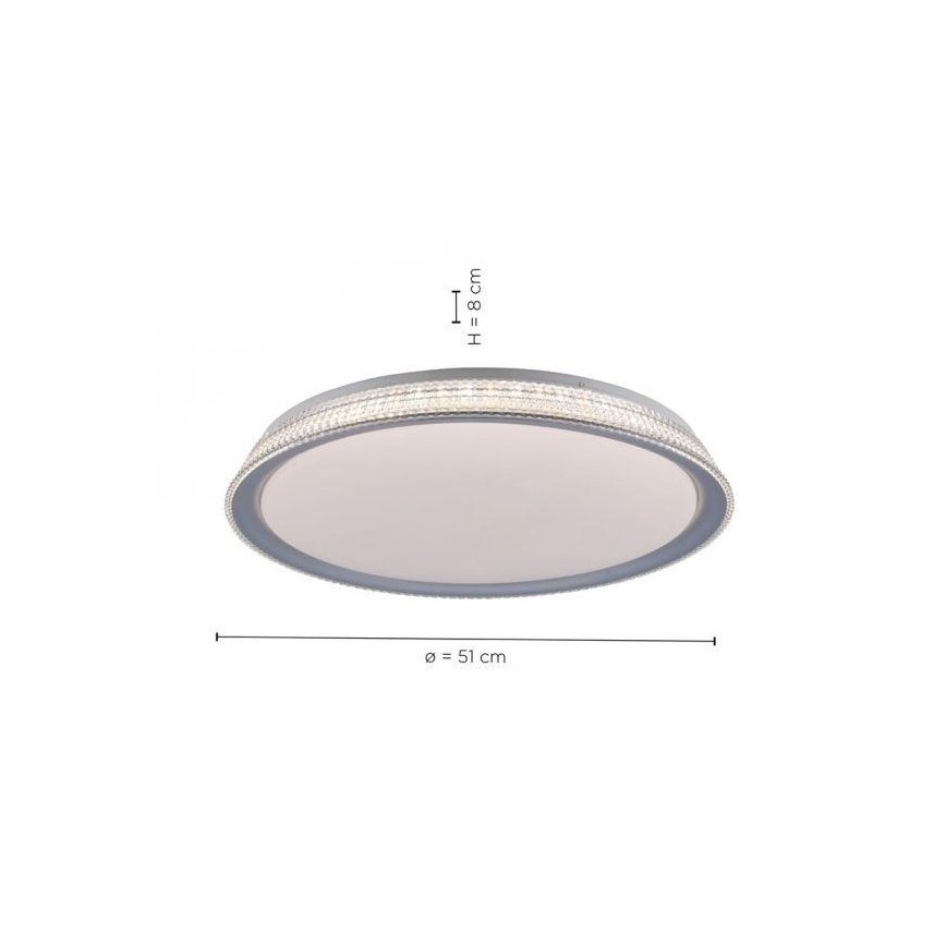 Leuchten Direkt 14359-21 - Plafonnier à intensité variable KARI LED/36W/230V