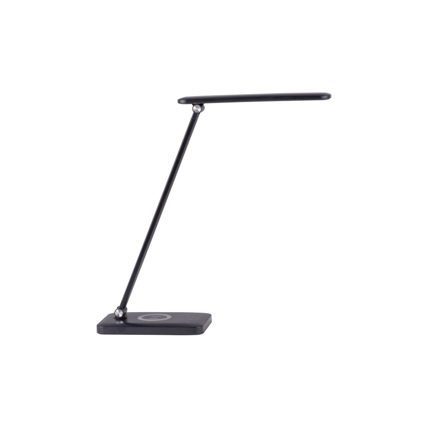 Leuchten Direkt 14415-18 - Lampe de table à intensité variable avec chargeur sans fil LED FLORENTINA LED/5W/230V 3000-5000K noire + USB