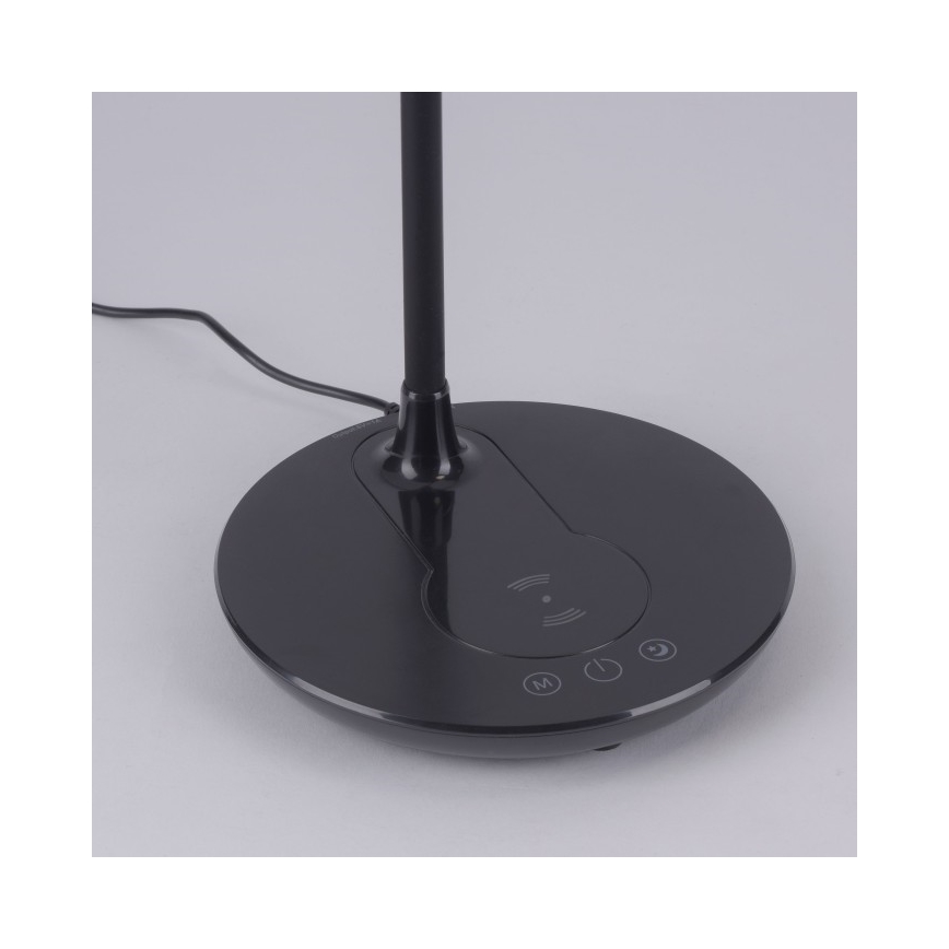 Leuchten Direkt 14416-18 - Lampe à intensité variable tactile avec chargeur ASTRID LED/5W/230V 3000/4000/5500K + USB