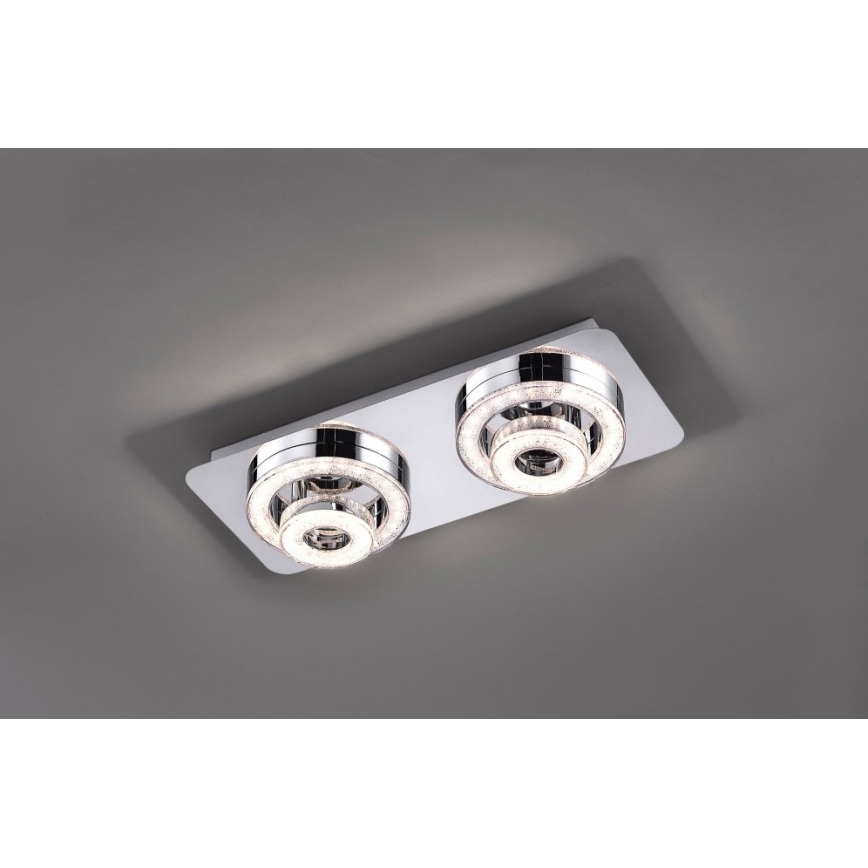 Leuchten Direkt 14521-17 - Plafoniera LED TIM 2xLED/2,8W/230V + 2xLED/3,1W