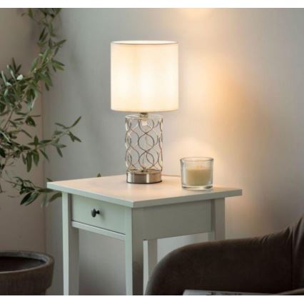 Leuchten Direkt 14615-55 - Lampada da tavolo DEVA 1xE14/40W/230V cromo opaco