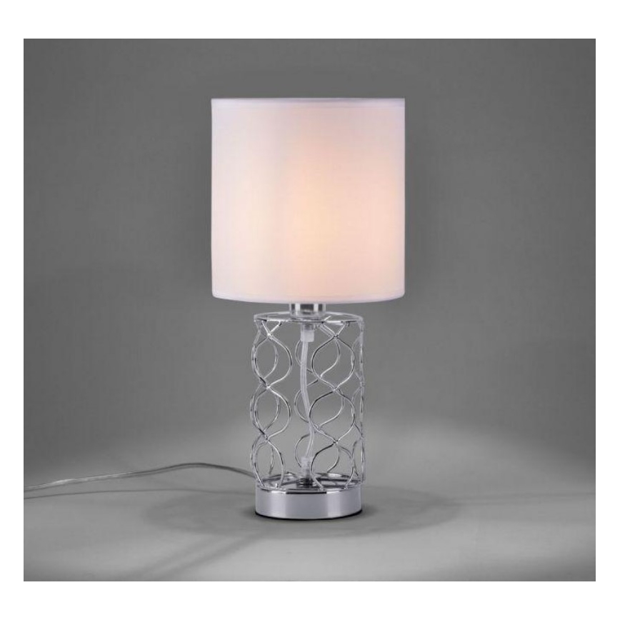 Leuchten Direkt 14615-55 - Lampe de table DEVA 1xE14/40W/230V mat chrome