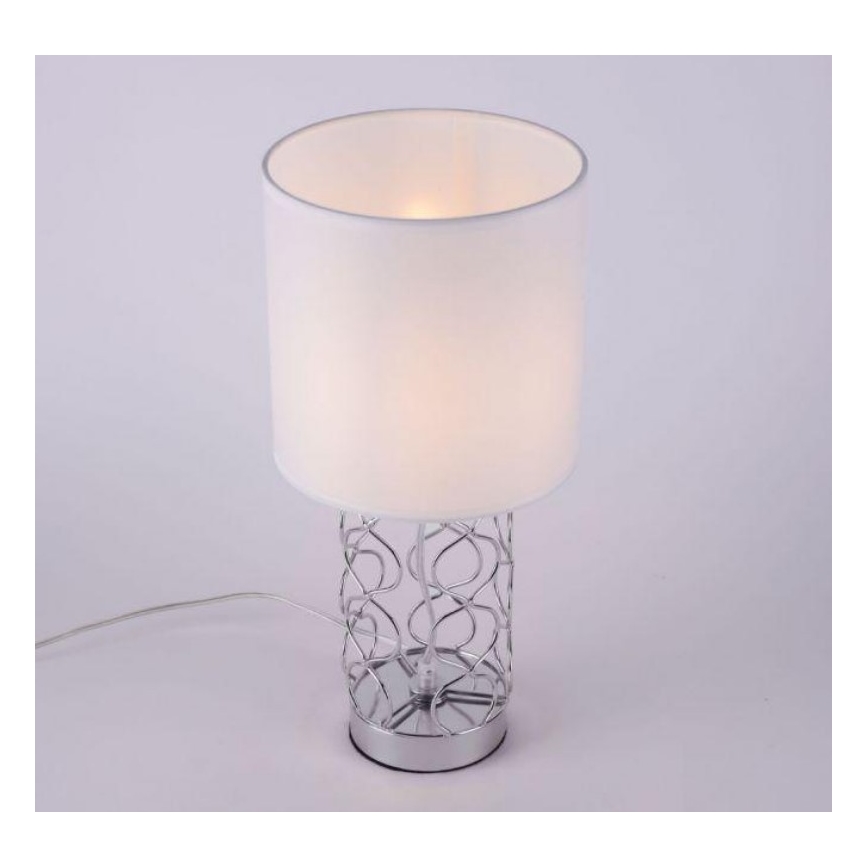 Leuchten Direkt 14615-55 - Tischleuchte DEVA 1xE14/40W/230V mattchrom