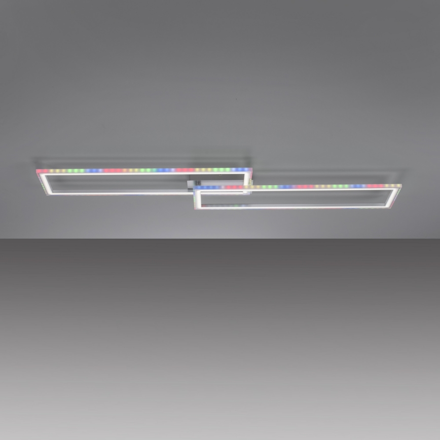 Leuchten Direkt 14635-55 - Plafonnier LED RGB à intensité variable FELIX 34,5W/230V + télcommande