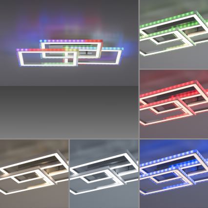 Leuchten Direkt 14636-55 - LED RGB dimmbare Deckenleuchte FELIX LED/35W/230V + Fernbedienung