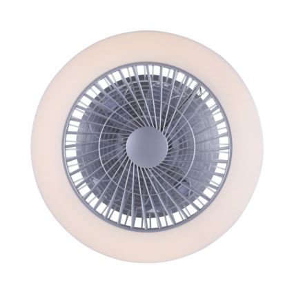 Leuchten Direkt 14645-55 - Luminaire avec ventilateur LEONARD LED/27W/230V