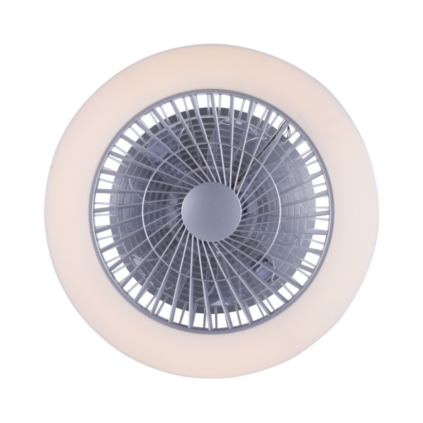 Leuchten Direkt 14645-55 - Luminaire avec ventilateur LEONARD LED/27W/230V