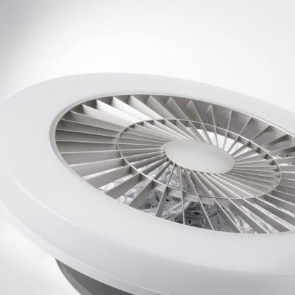 Leuchten Direkt 14645-55 - Luminaire avec ventilateur LEONARD LED/27W/230V