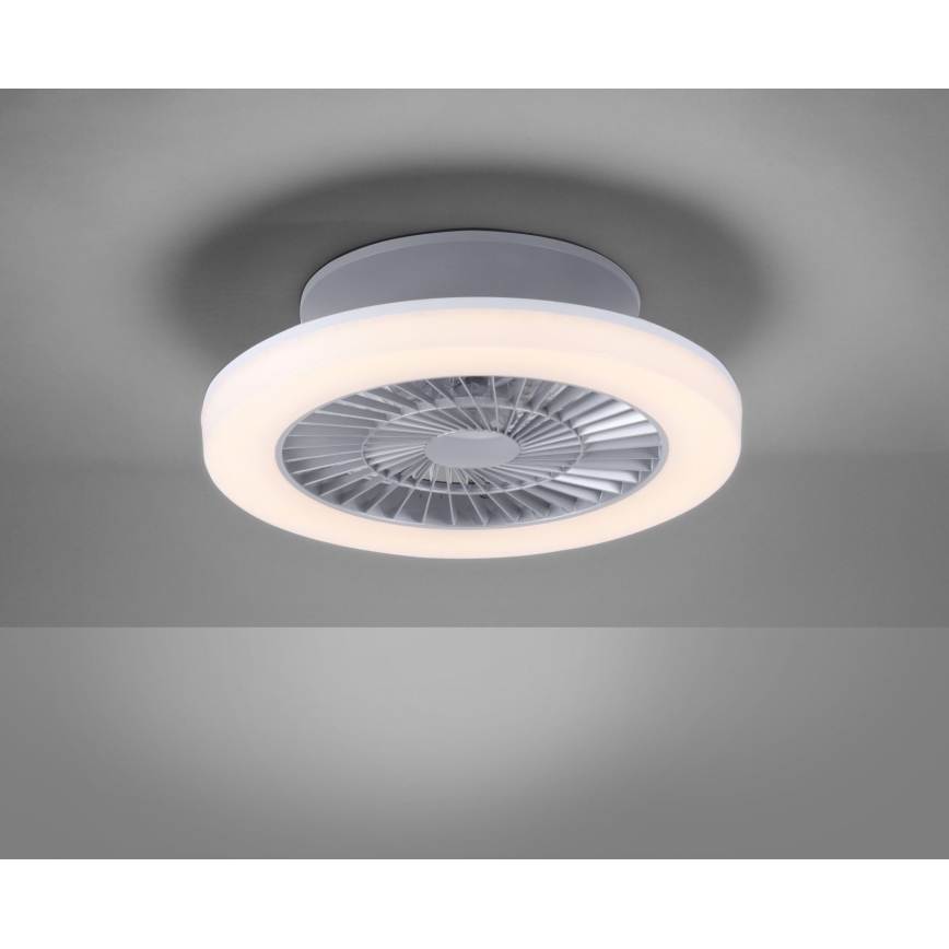 Leuchten Direkt 14645-55 - Luminaire avec ventilateur LEONARD LED/27W/230V
