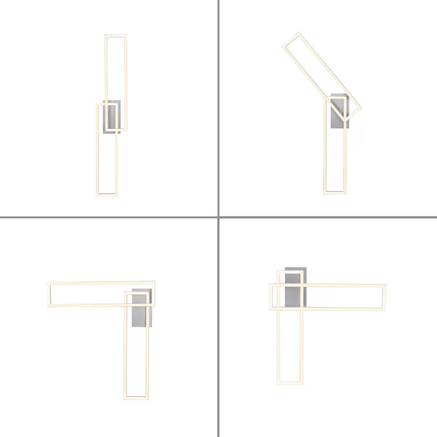 Leuchten Direkt 14691-55 - Lampadario a plafone LED dimmerabile IVEN 2xLED/18W/230V