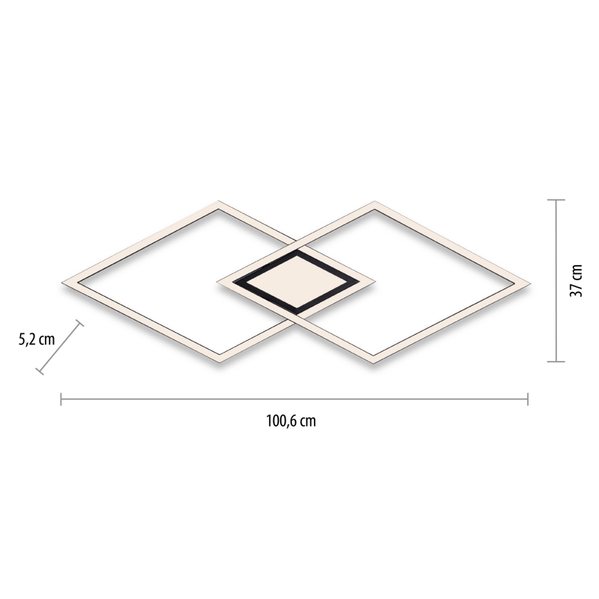 Leuchten Direkt 14695-18 - plafonnier LED ASMIN LED/48W/230V