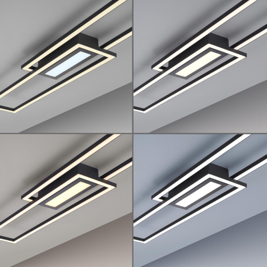 Leuchten Direkt 14696-18 - Lustre à intensité variable pour montage en surface ASMIN LED/45W/230V