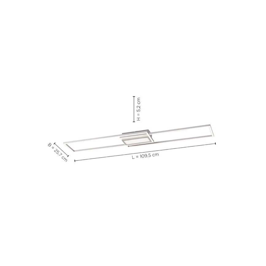 Leuchten Direkt 14711-55 - LED Dimmbare Deckenleuchte ASMIN LED/42W/230V 3000-5000K + Fernbedienung