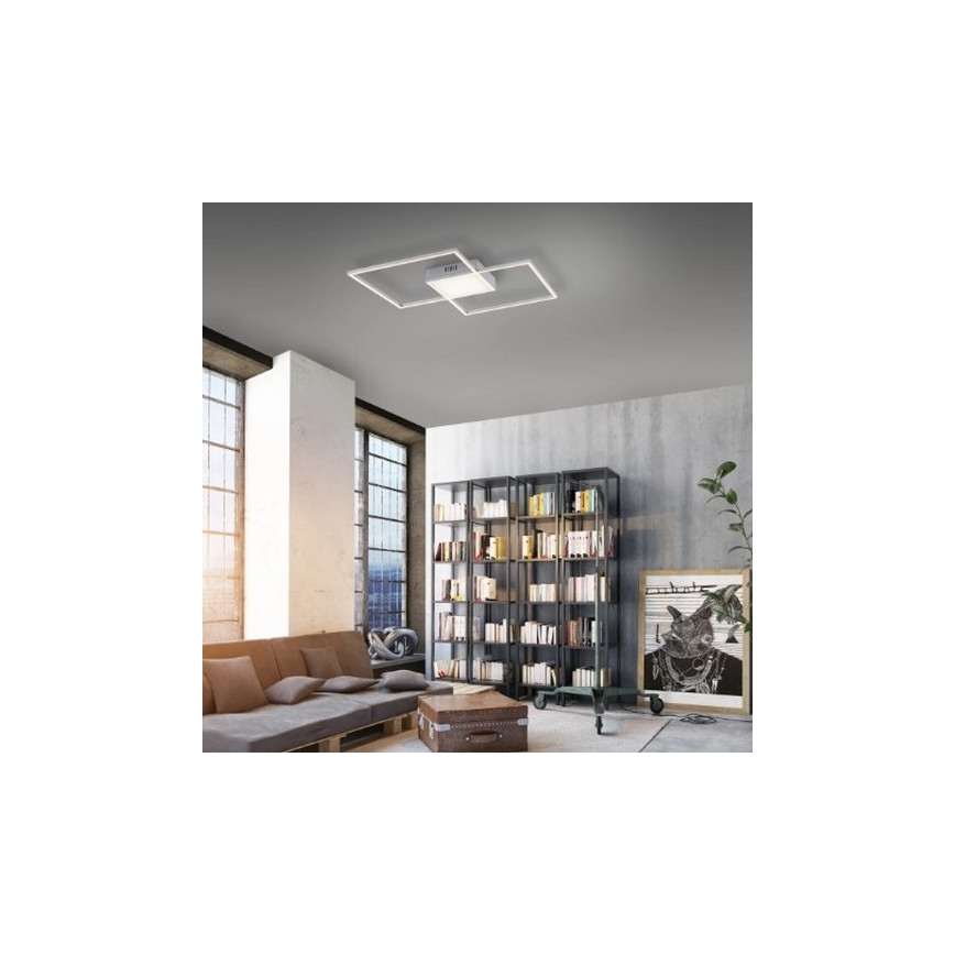 Leuchten Direkt 14712-55- Lustre monté en surface à intensité variable ASMIN LED/42W/230V + Télécommande