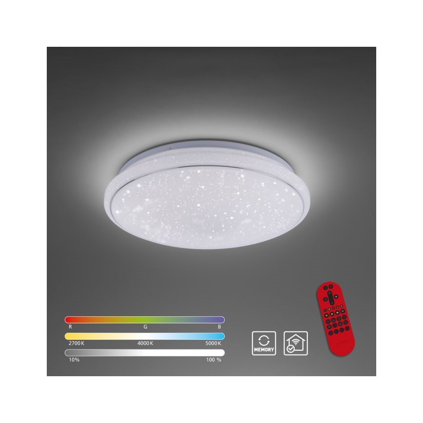Leuchten Direkt 14743-16 - Plafonnier à intensité variable LED RGB JUPI LED/28W/230V Tuya 2700-5000K + Télécommande