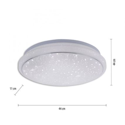 Leuchten Direkt 14743-16 - Plafonnier à intensité variable LED RGB JUPI LED/28W/230V Tuya 2700-5000K + Télécommande