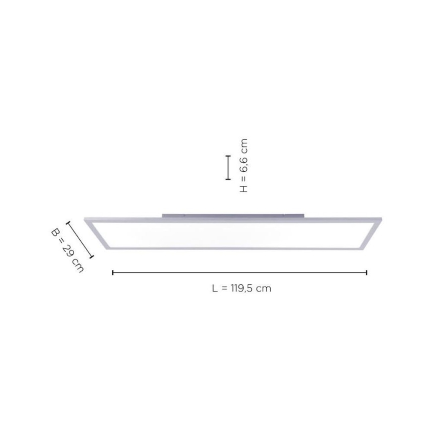 Leuchten Direkt 14753-21 - Panneau monté en surface FLAT LED/22W/230V