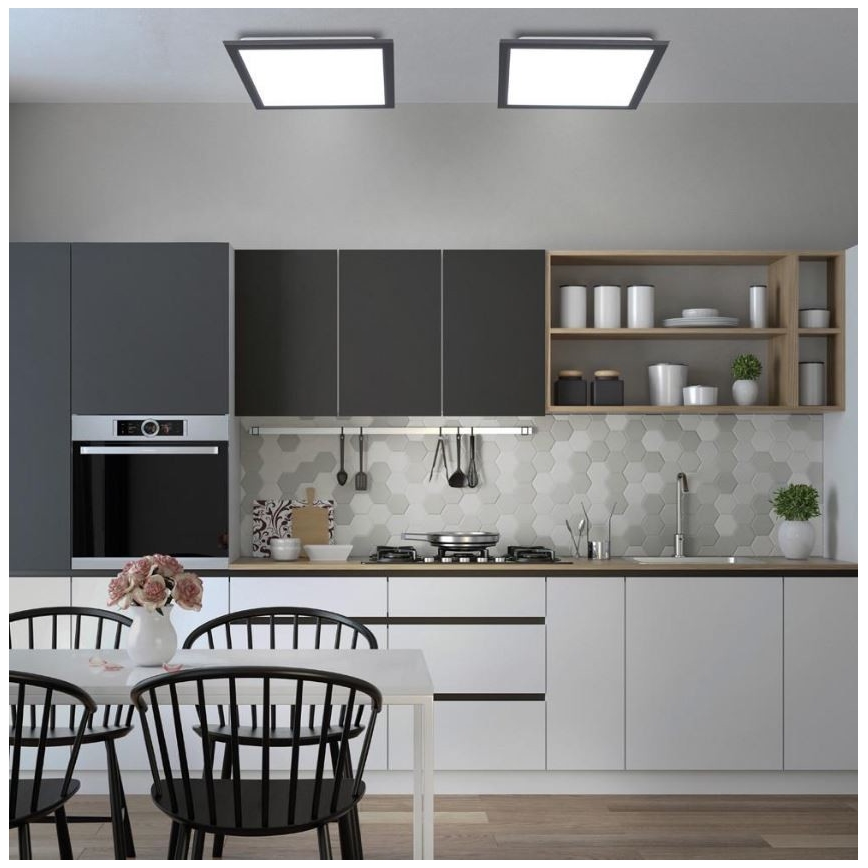 Leuchten Direkt 14755-18 - Plafonnier à intensité variable FLAT LED/28W/230V 2700-5000 + télécommande