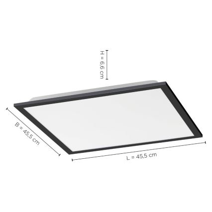 Leuchten Direkt 14755-18 - Plafonnier à intensité variable FLAT LED/28W/230V 2700-5000 + télécommande