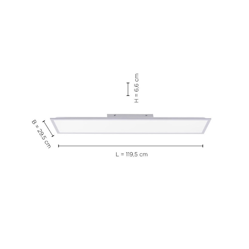 Leuchten Direkt 14757-21- LED Pannello da parete dimmerabile FLAT LED/36W/230V 2700-5000K argento + telecomando