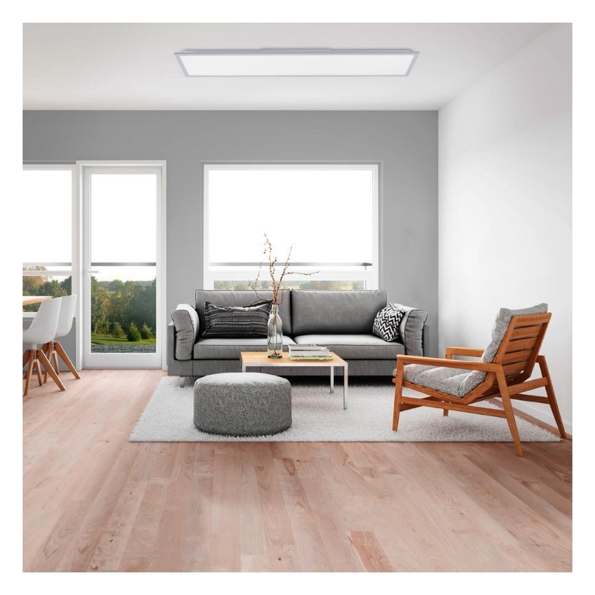 Leuchten Direkt 14757-21- LED Pannello da parete dimmerabile FLAT LED/36W/230V 2700-5000K argento + telecomando