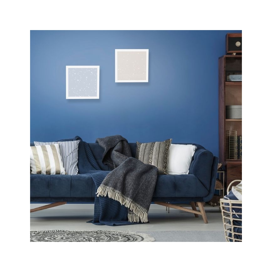 Leuchten Direkt 14760-16 - Plafonnier à intensité variable STARRYFLAT LED/20W/230V 2700-5000K + Télécommande